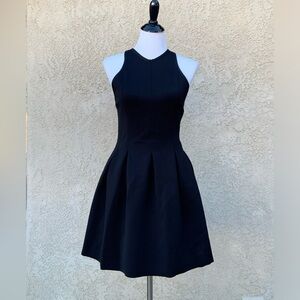 🌹New List🌹 EUC T by Alexander Wang Pleated Neoprene Scuba Dress in Ink (Black)